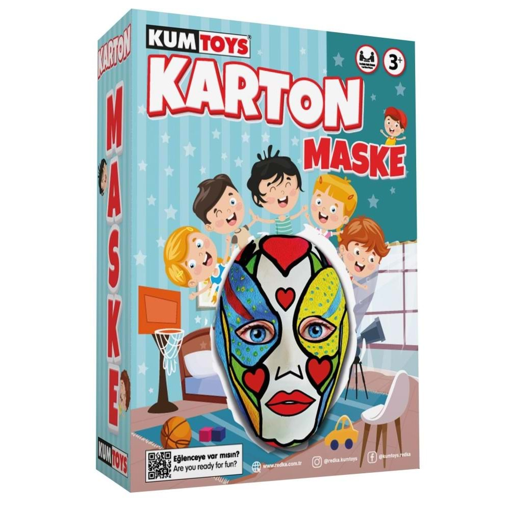 Kumtoys Karton Maske Seti Kutulu