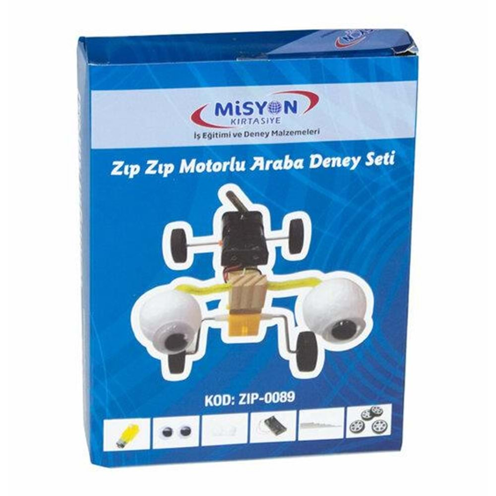 Misyon Zıp Zıp Motorlu Araba Deney Seti Zıp-0089