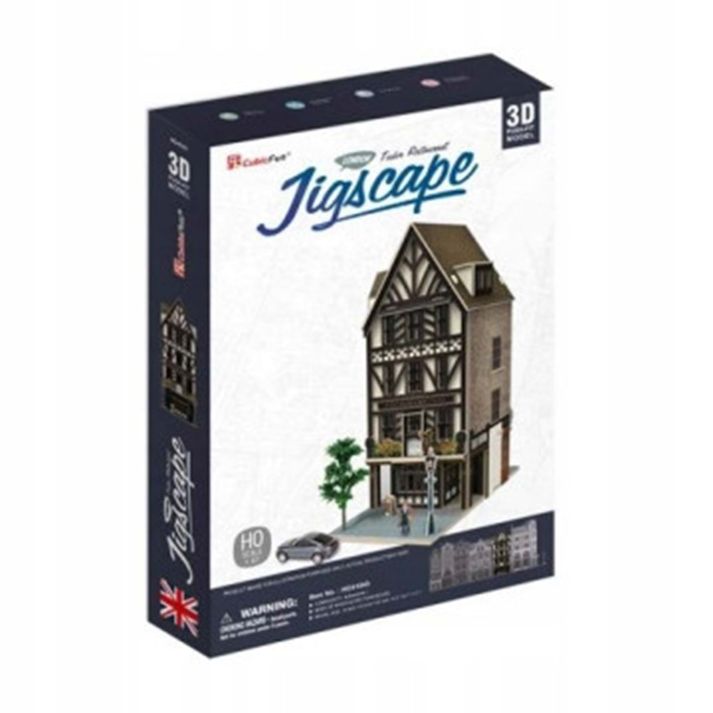 Nc 3D Puzzle Jigscape Tudor Restaurant İngiltere