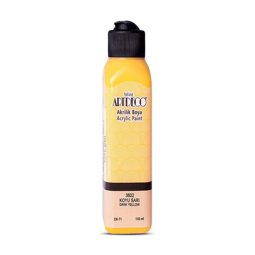 Artdeco Akrilik Boya 140Ml 3602 Koyu Sarı