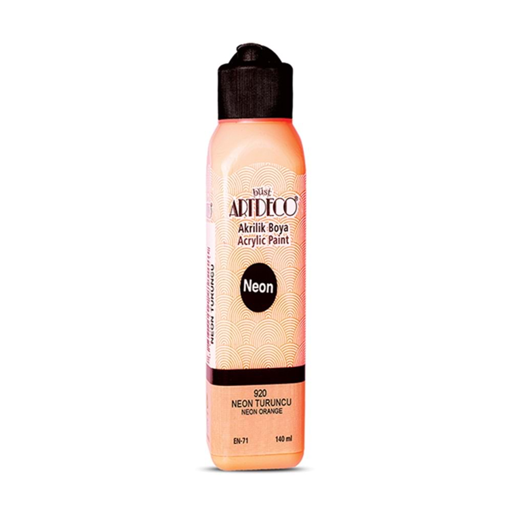 Artdeco Neon Akrilik Boya 140Ml 920 Turuncu