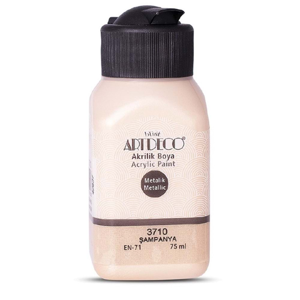 Artdeco Metalik Akrilik Boya 75Ml Şampanya 3710