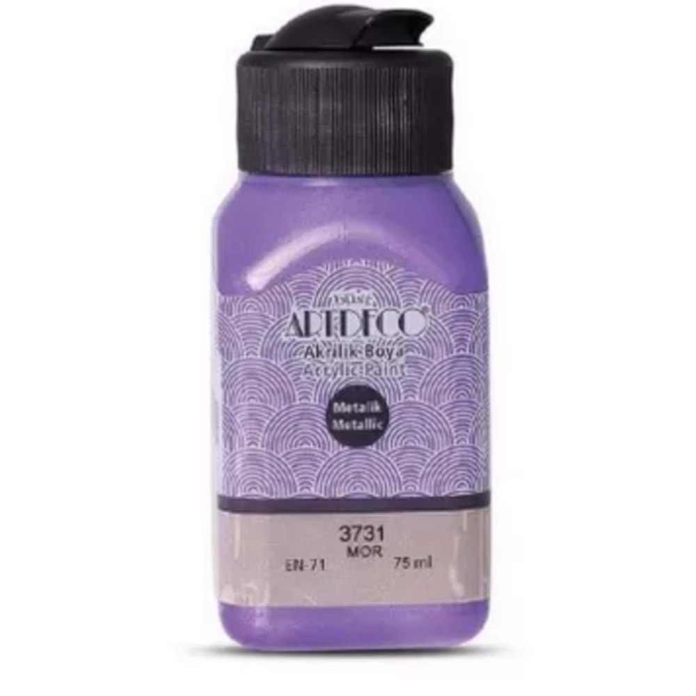 Artdeco Metalik Akrilik Boya 75Ml Mor 3731