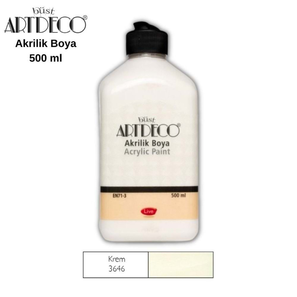 Artdeco Akrilik Boya 500 Ml 3646 Krem