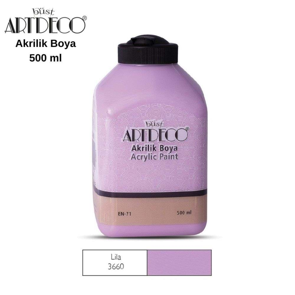 Artdeco Akrilik Boya 500 Ml 3660 Lila