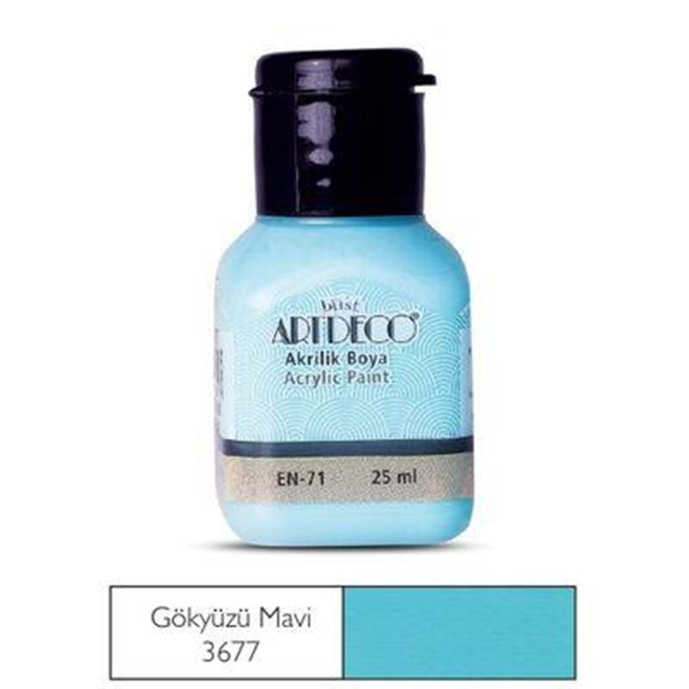 Artdeco Akrilik Boya 25Ml 3677 Gökyüzü Mavi