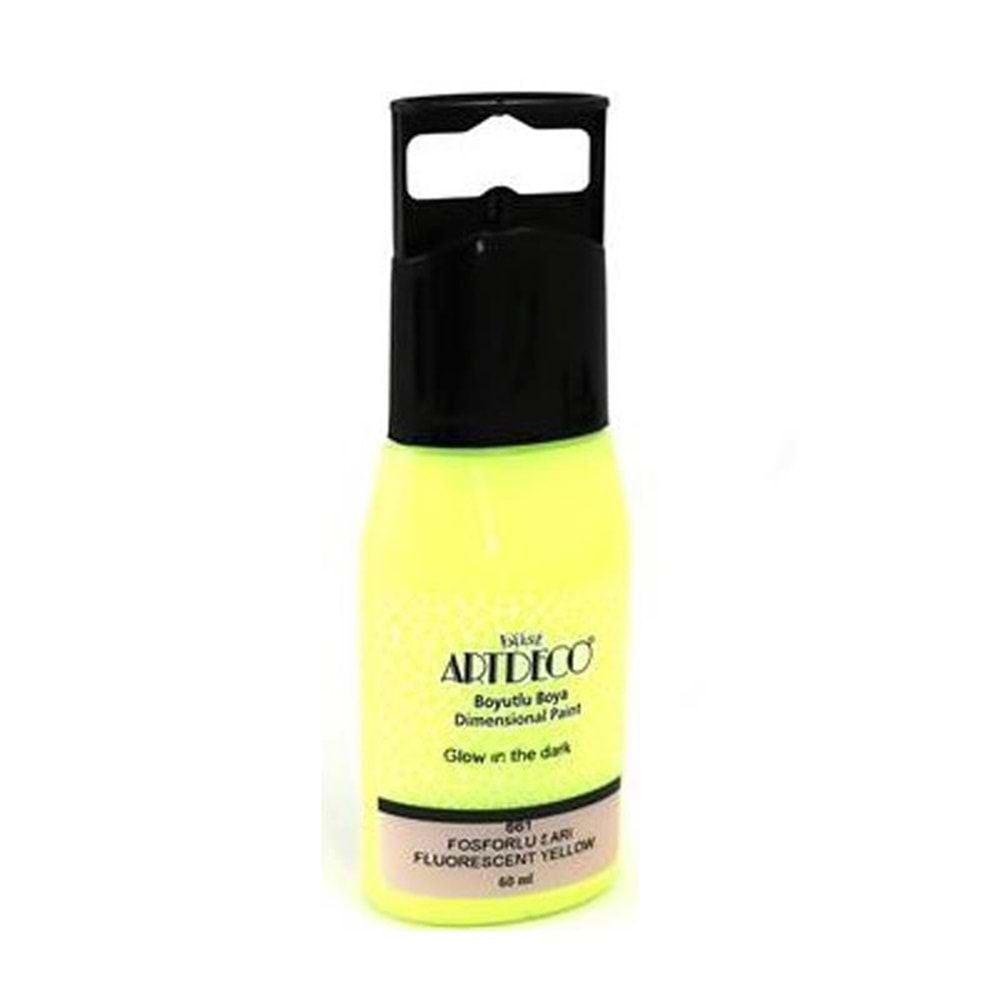 Artdeco Fosforlu Boyutlu Boya 60Ml Sarı