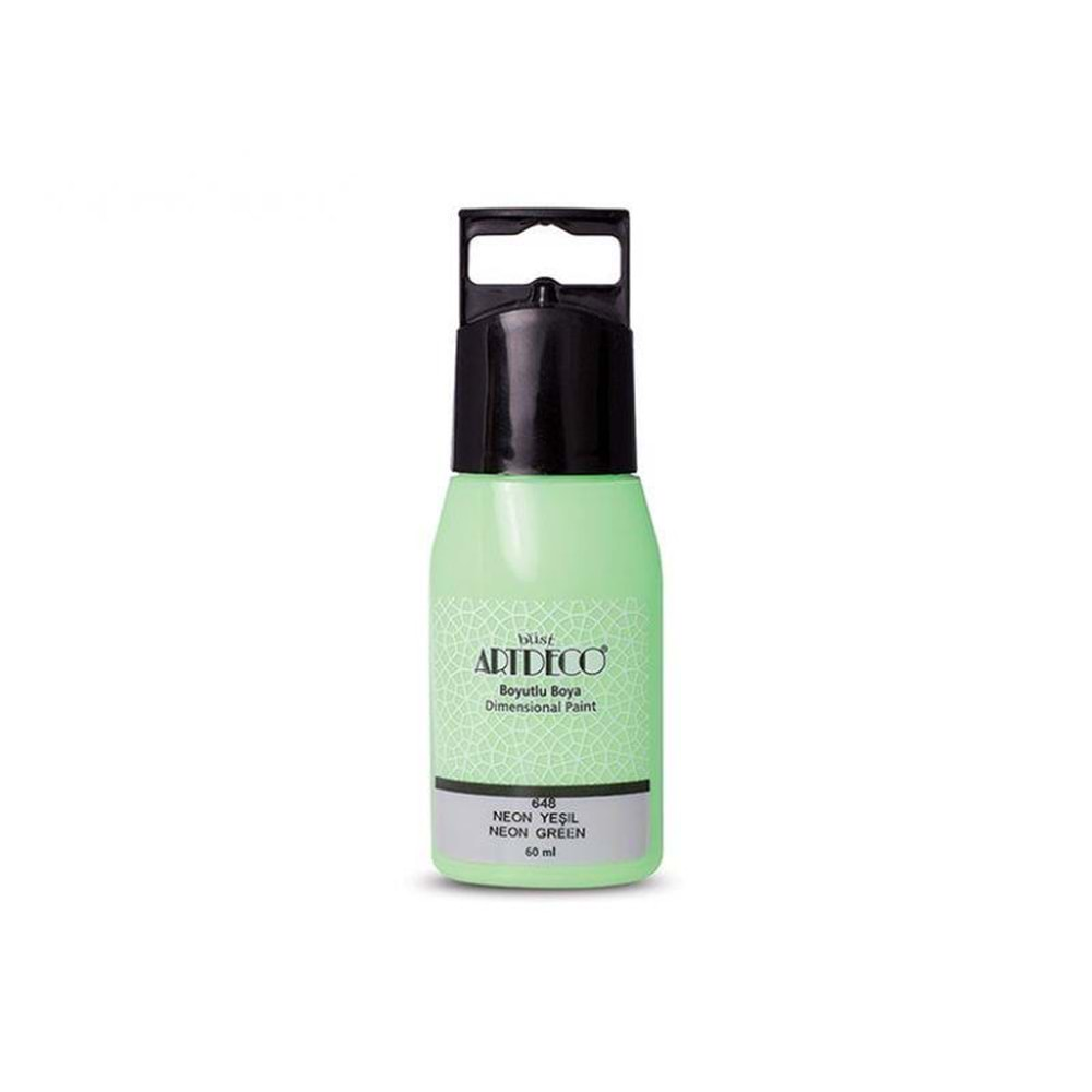 Artdeco Neon Boyutlu Boya 60Ml N.Yeşil 648