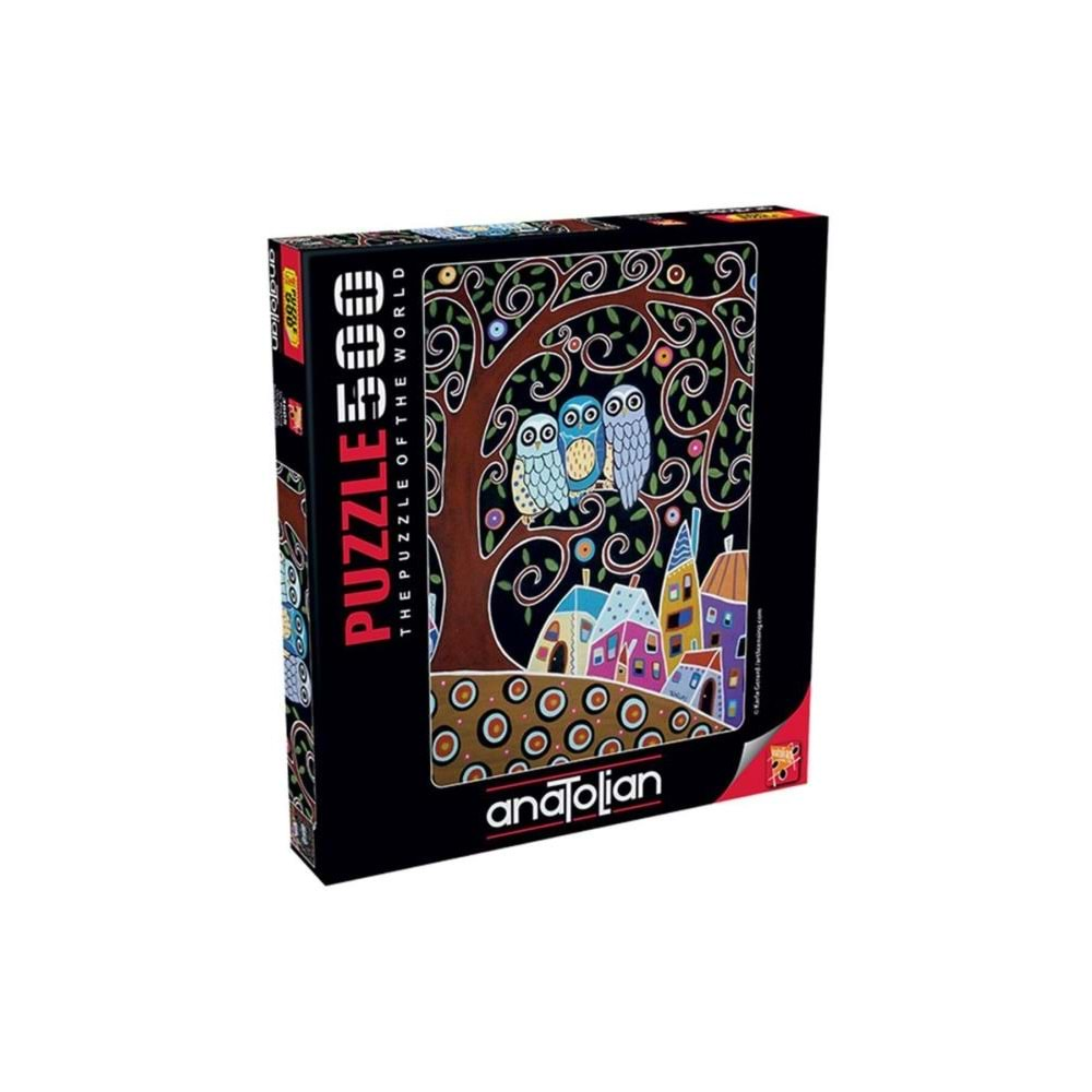 Anatolian Puzzle 500 Parça Üç Baykuş