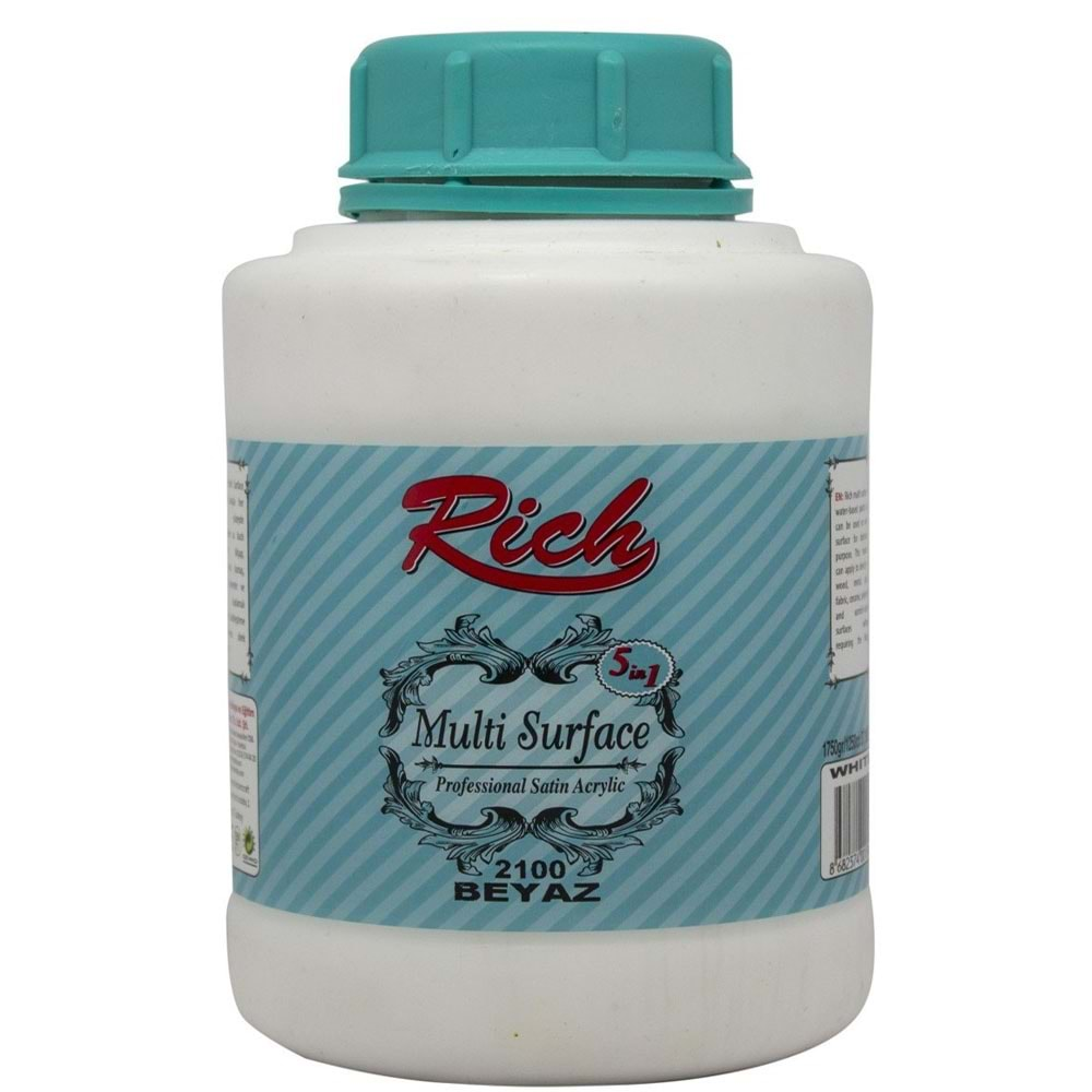 Rich Akrilik Boya Multi Surface 1750 GR Beyaz 2100