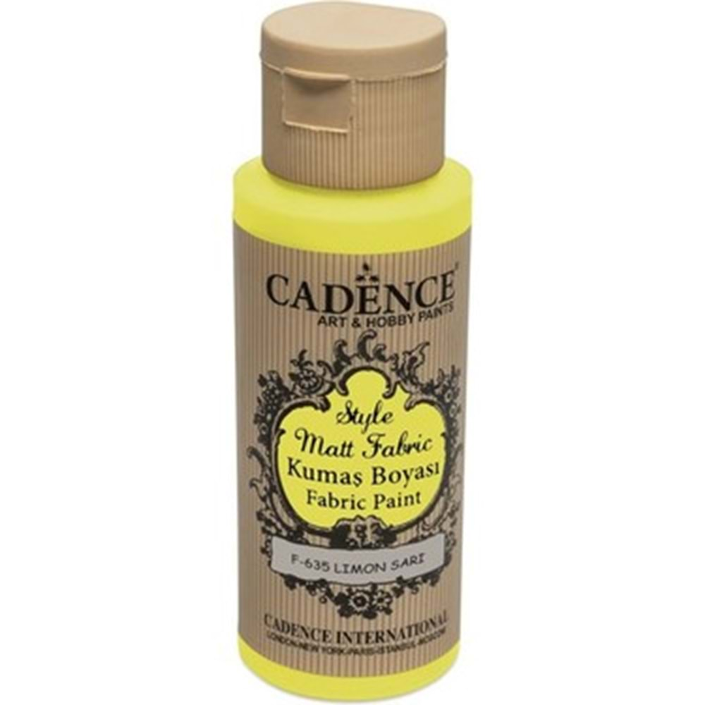 Cadence Style Matt Kumaş Boya F-635 Limon Sar 59Ml