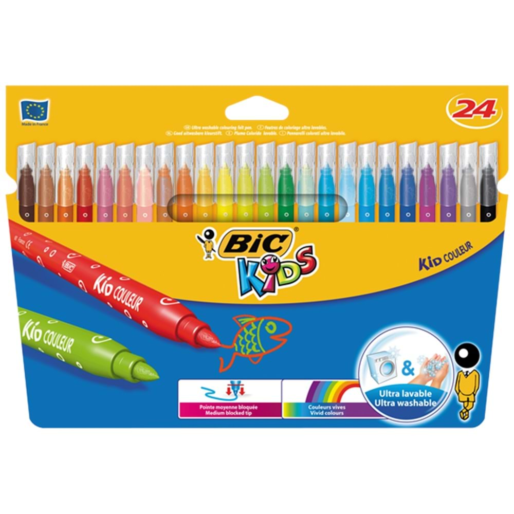 Bic Keçeli Boya Kalemi Kids Couleur 24 Renk 841800