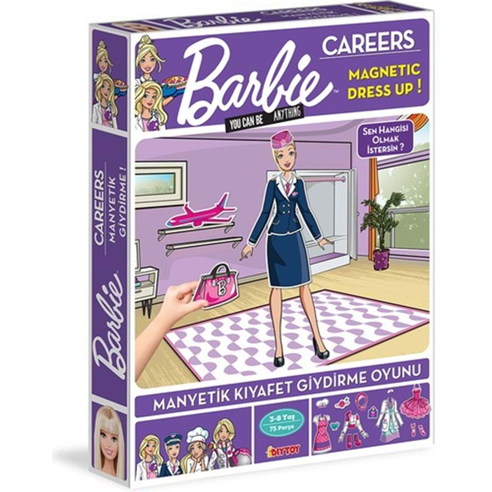 Dıy Toy Manyetik Kıyafet Giydirme -Barbie Meslekler