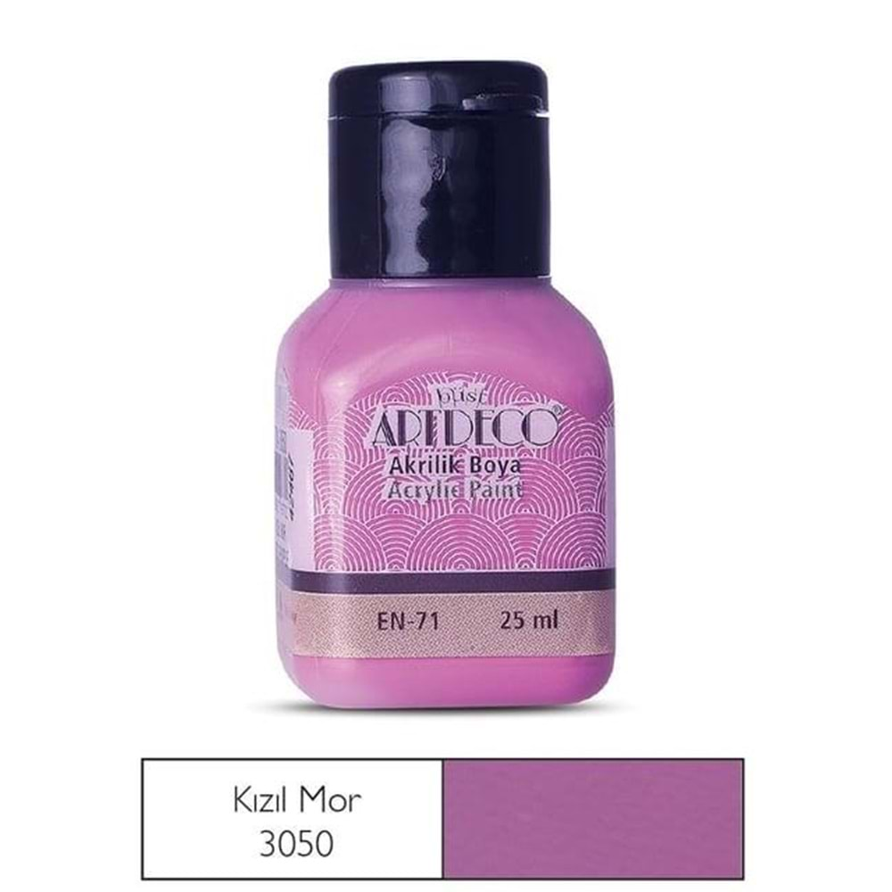 Artdeco Akrilik Boya 25Ml 3050 Kızıl Mor