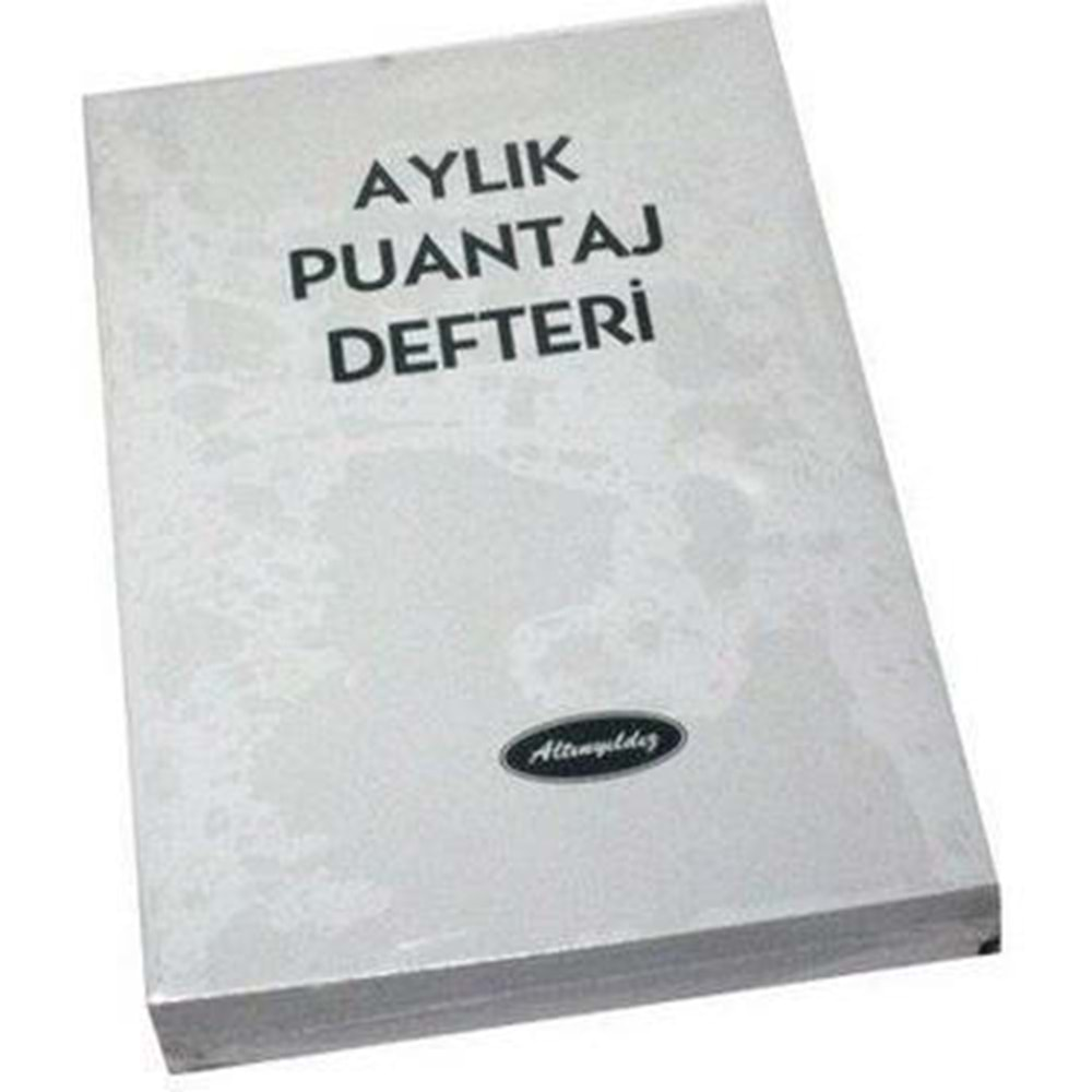 Altınyıldız Aylık Puantaj Defteri A7 Küçük