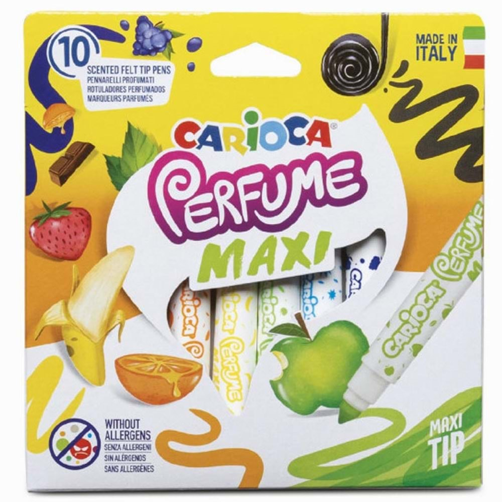 Carioca Kokulu Jumbo Keçeli Boya Kalemi 10 Lu