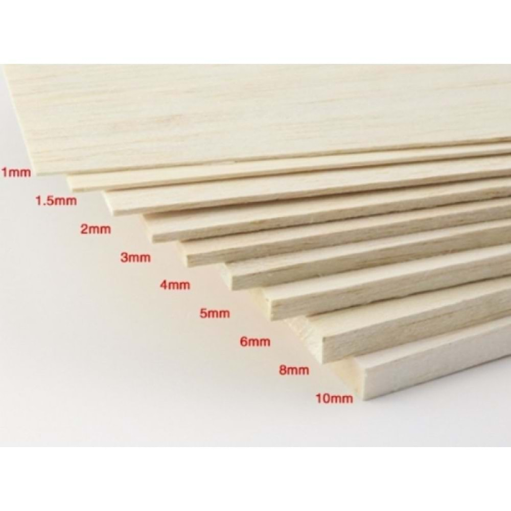 Balsa Levha 6Mm 10Cmx100Cm