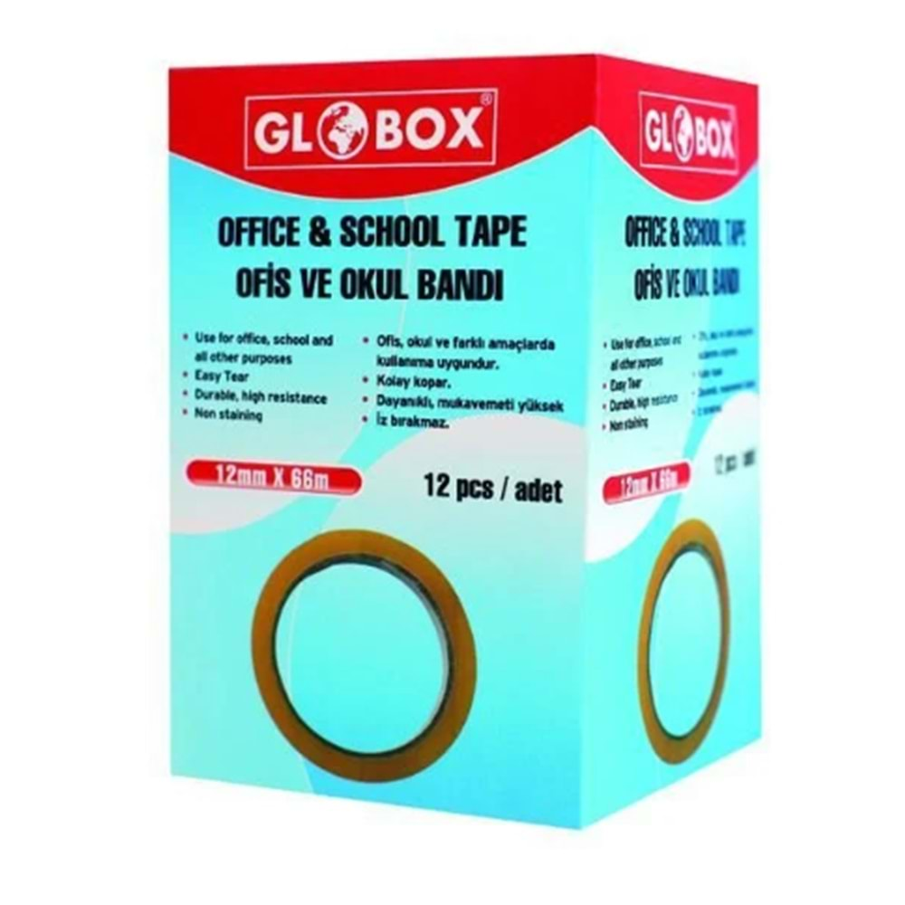 Globox Ofis Okul Bandı 12Mmx66M 6955