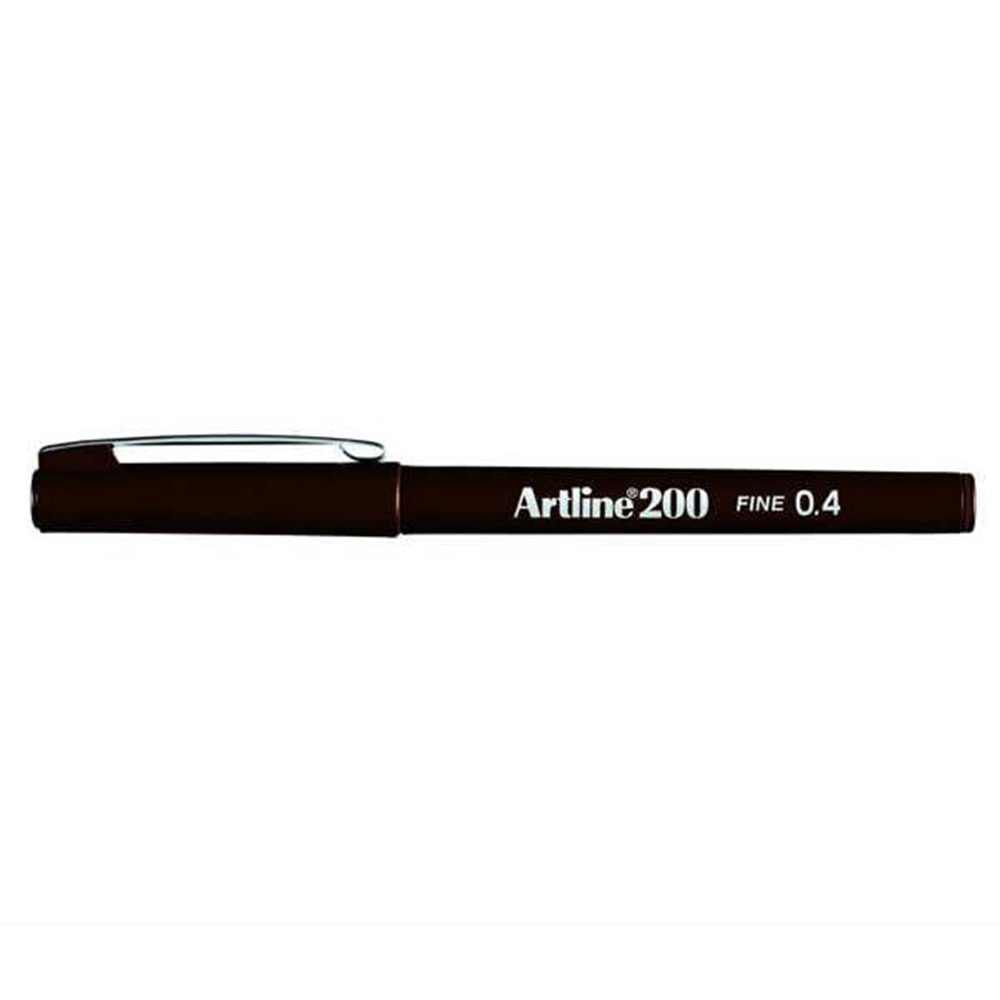 Artline 200N Keçe Uçlu Kalem 0,4Mm Siyah ( 1 Adet)