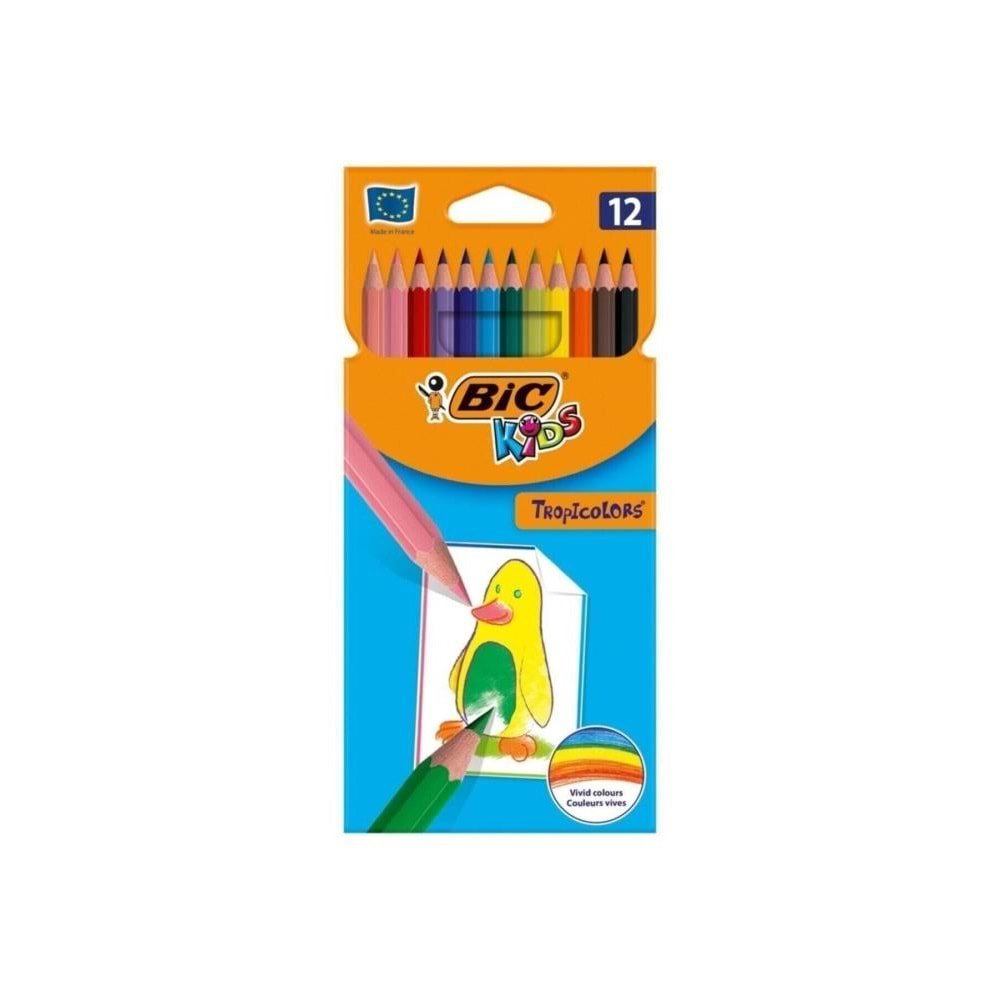 Bic Kuru Boya Kalemi Tropıcolor 12 Li 832566