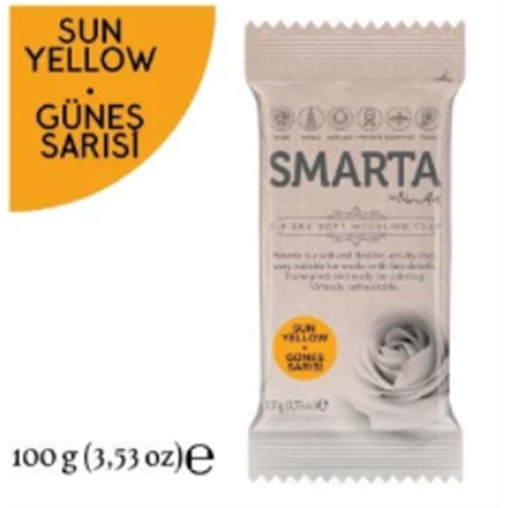 Smarta Akıllı Model Hamuru 100Gr Güneş Sarısı