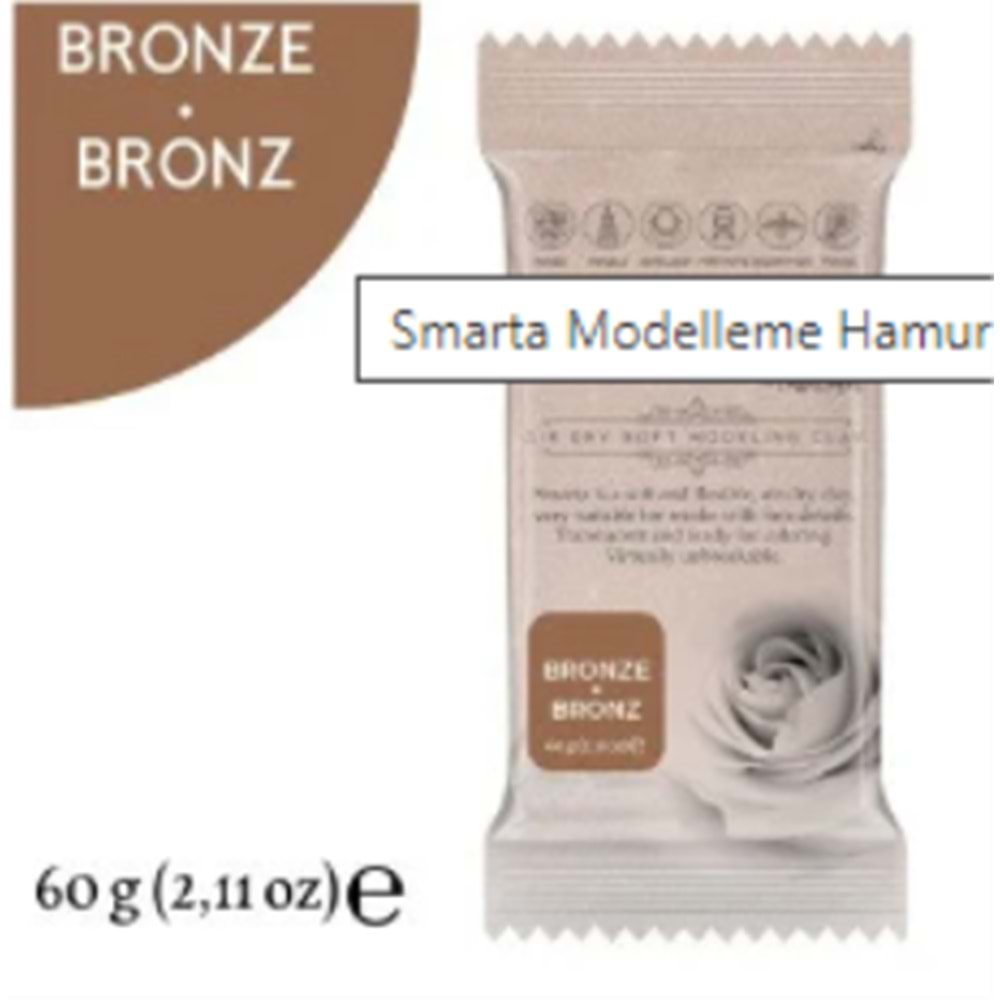 Smarta Akıllı Model Hamuru 60Gr Metalik Bronz