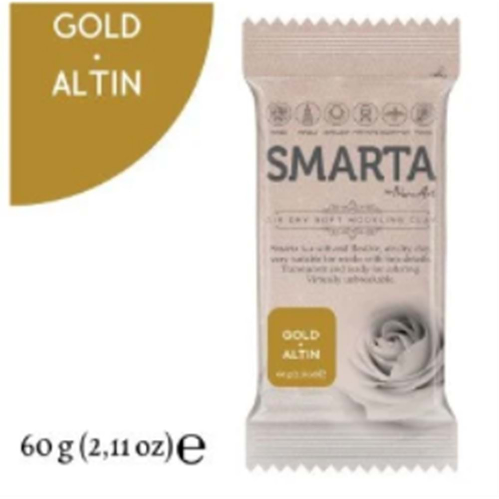 Smarta Akıllı Model Hamuru 60Gr Metalik Altın