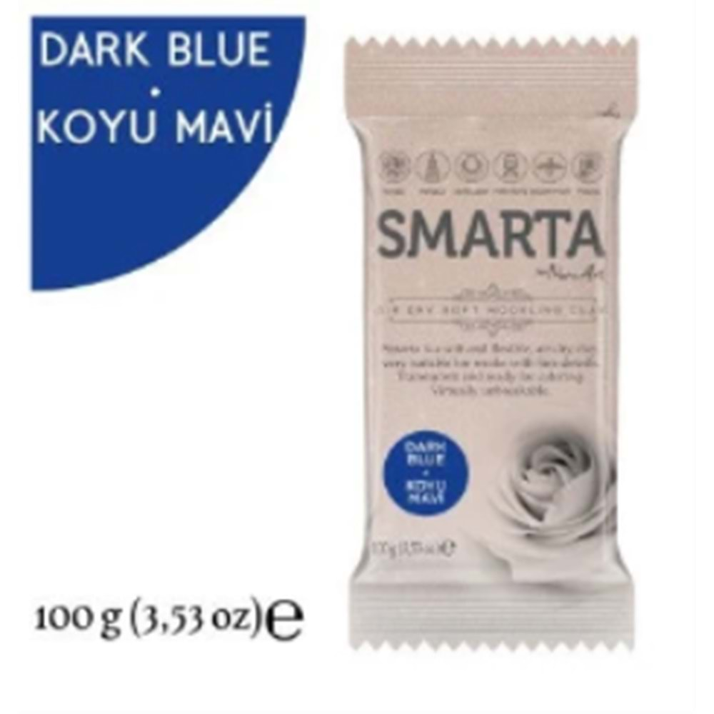 Smarta Akıllı Model Hamuru 100Gr Koyu Mavi