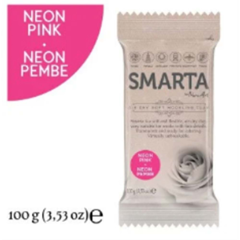 Smarta Akıllı Model Hamuru 100Gr Neon Pembe