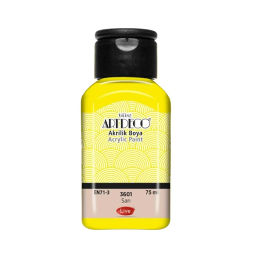 Artdeco Akrilik Boya 75Ml Sarı 3601