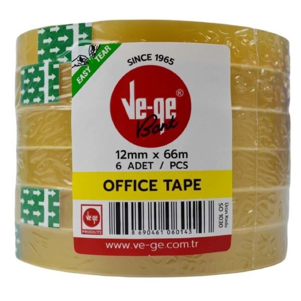 Ve-Ge Selefon Bant Office Tape 12X66 -6