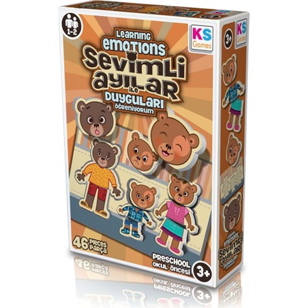 Ks Games Sevimli Ayılar İle Duyguları Öğreniyorum 46Parça