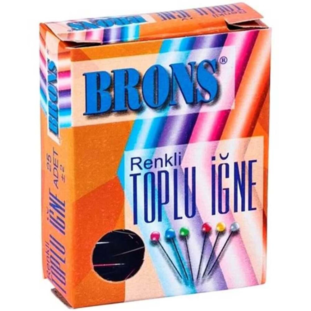 Brons Renkli Toplu İğne Başlıklı 25 li BR-358