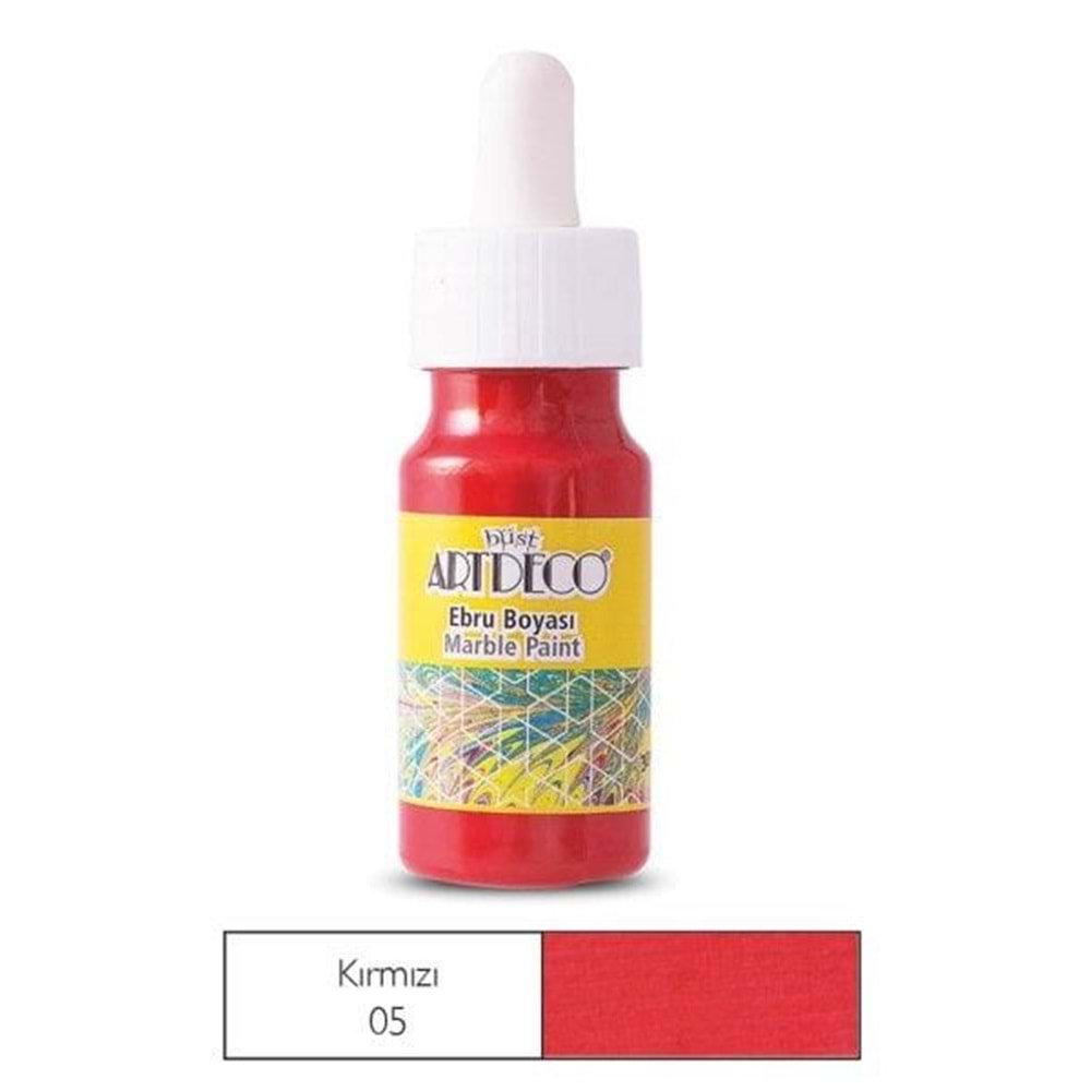 Artdeco Ebru Boyası 30ml Kırmızı 05