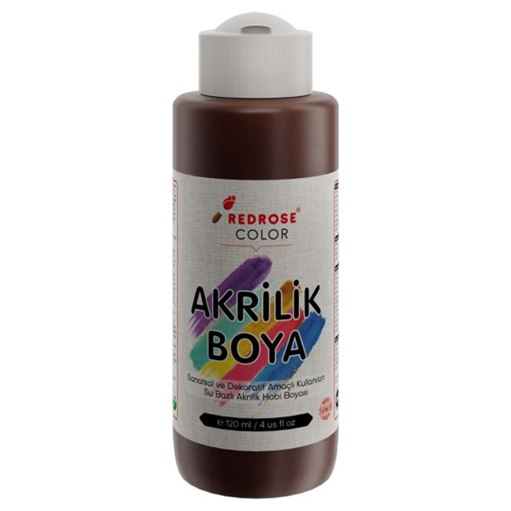 Redrose Akrilik Boya 125ml Kahve