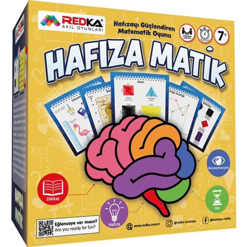 Redka Hafıza Matik RD5624 Akıl Zeka ve Strateji Oyunu, Matematik Geliştirme Oyunu, Kutu Oyunu