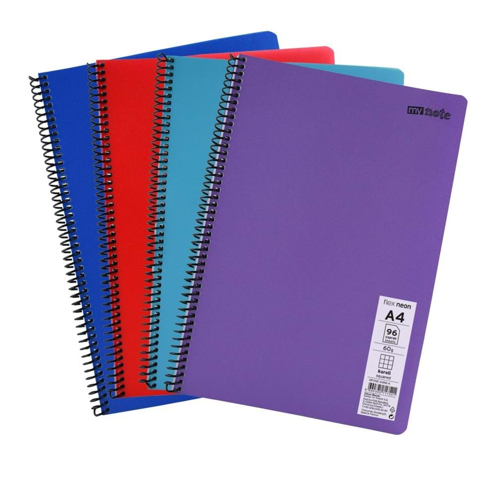 Mynote Flex Neo Defter A4 96 Yp Kareli