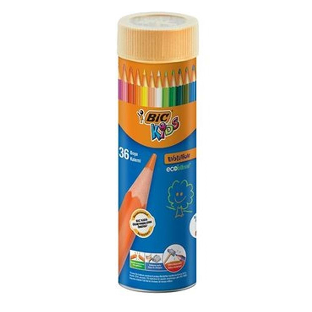 Bic Kuru Boya Evolution Metal Tüp 36 lı