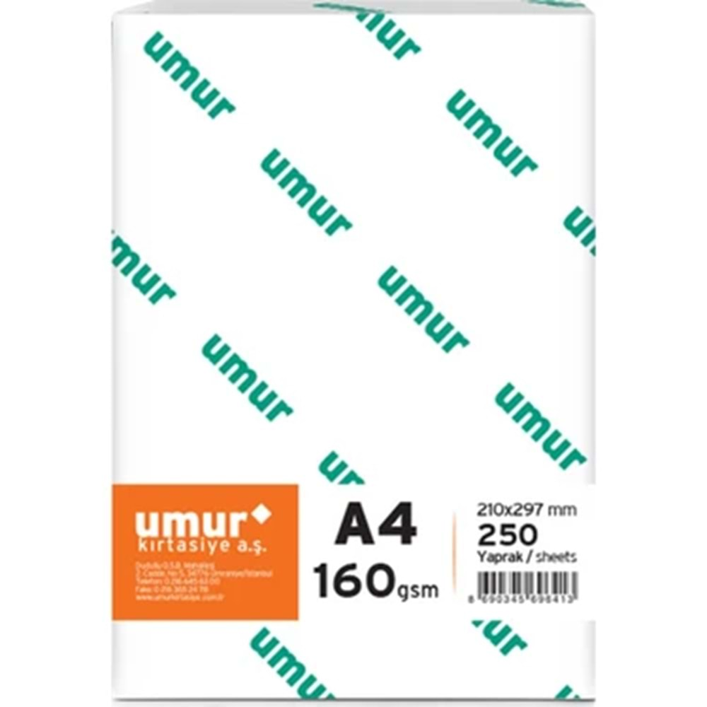 Umur A4 Gramajlı Kağıt 160gr 250 li