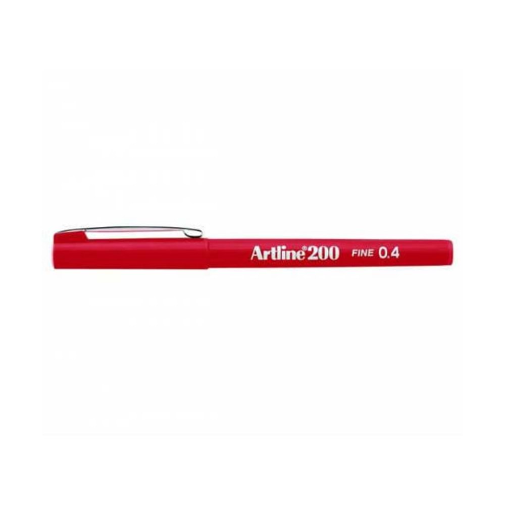 Artline 200N Keçe Uçlu Kalem 0,4Mm Kırmızı ( 1 Adet)