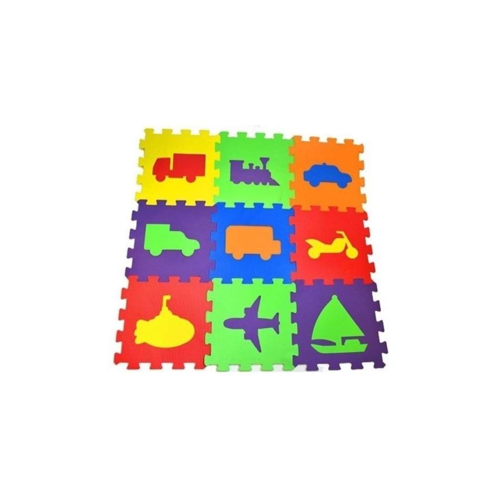 Matrax Oyuncak Eva Puzzle Yer Matı 33x33 7mm Taşıtlar