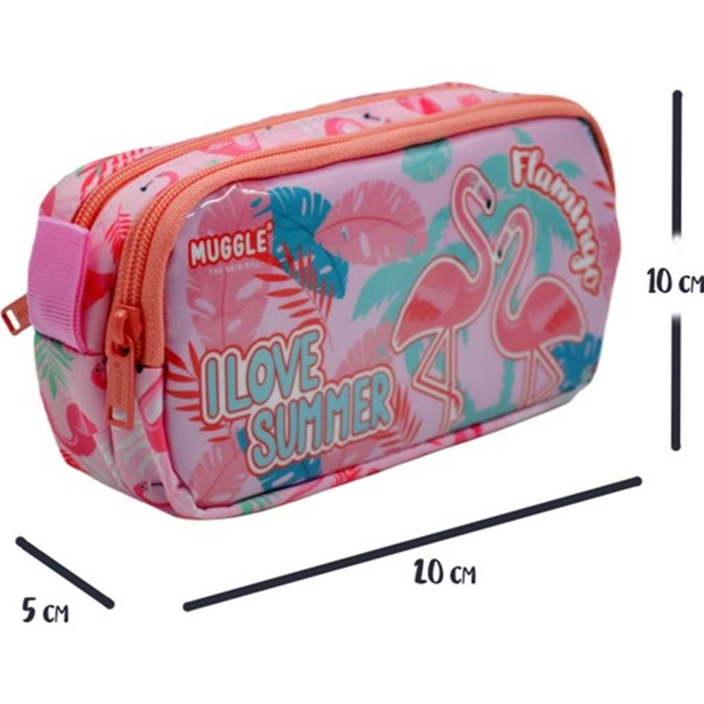 Muggle Mu-7273 Flamingo Rose Kalem Çantası 