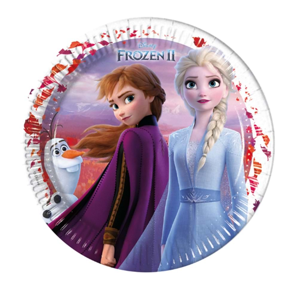 Kika Frozen 2 Karton Tabak 23cm 8 Li