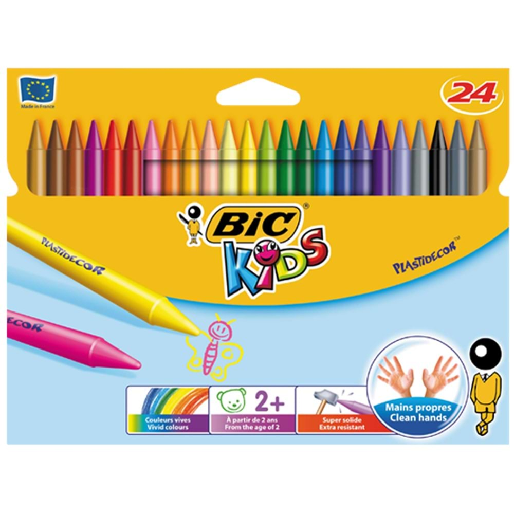 Bic Kids Silinebilir Pastel Boya 24 Renk