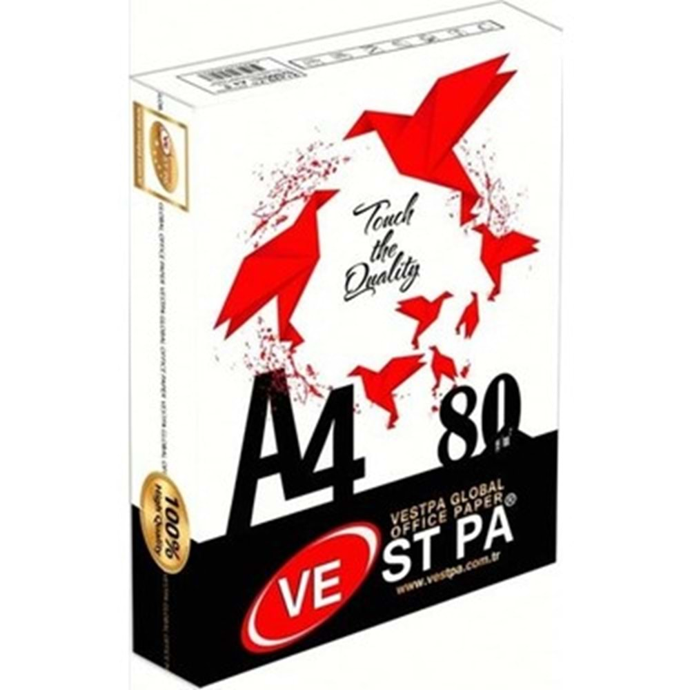 Vestpa A4 Fotokopi Kağıdı 80gr/m2 500 lü