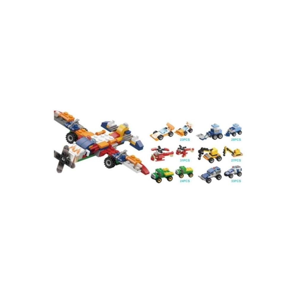 Kızılkaya Oyuncak Lego Araçlar 6 in 1 KZL-SM207B (1 Adet)