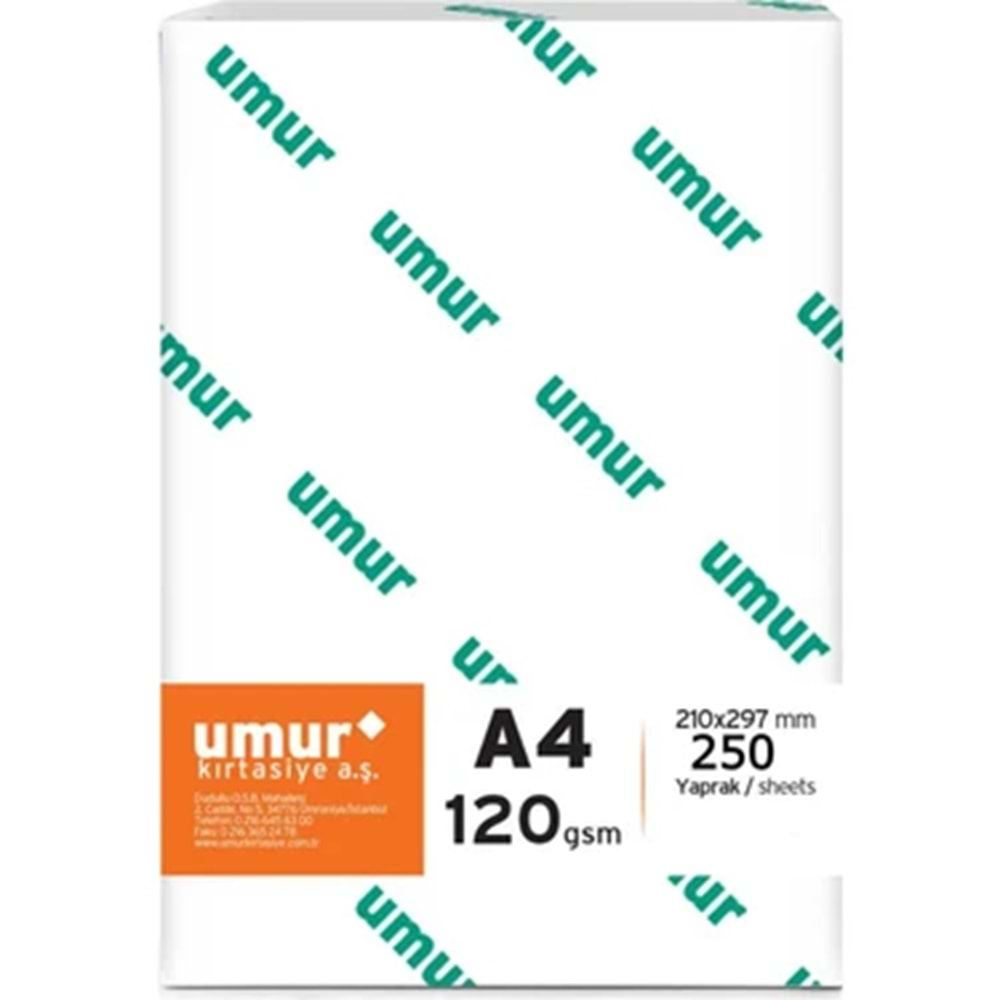 Umur A4 Gramajlı Kağıt 120gr 250 li