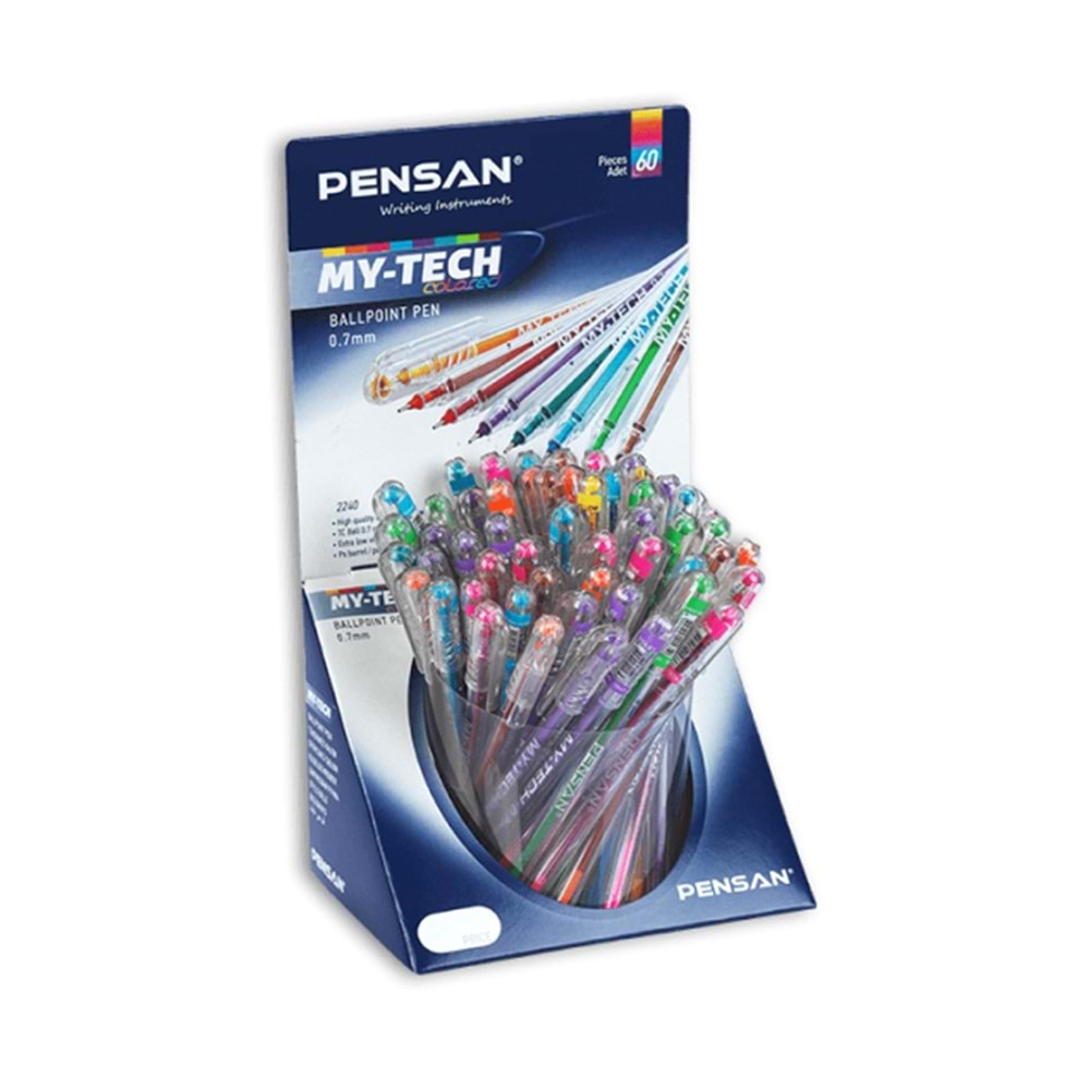 Pensan Tükenmez Kalem My-Tech 0.7mm 8 Renk -60-