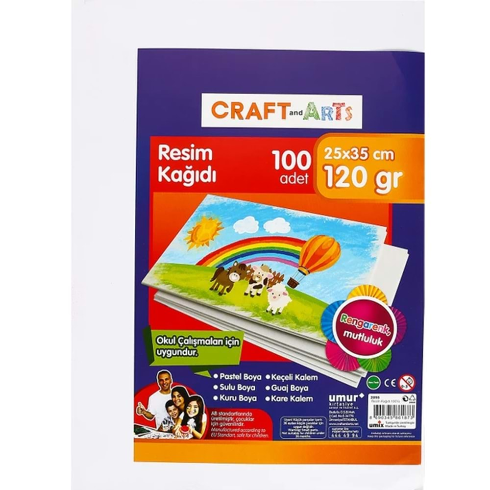 Craft And Arts Resim Kağıdı 100 Lü 25x35