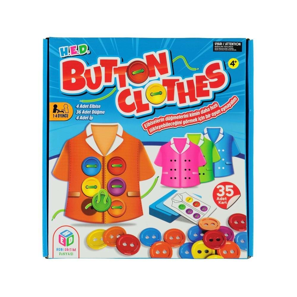 Hobi Eğitim Dünyası Button Clothes